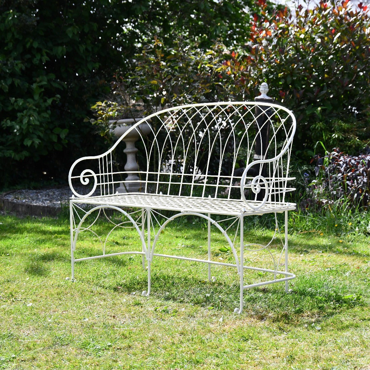 The Arch Wrought Iron Garden Bench