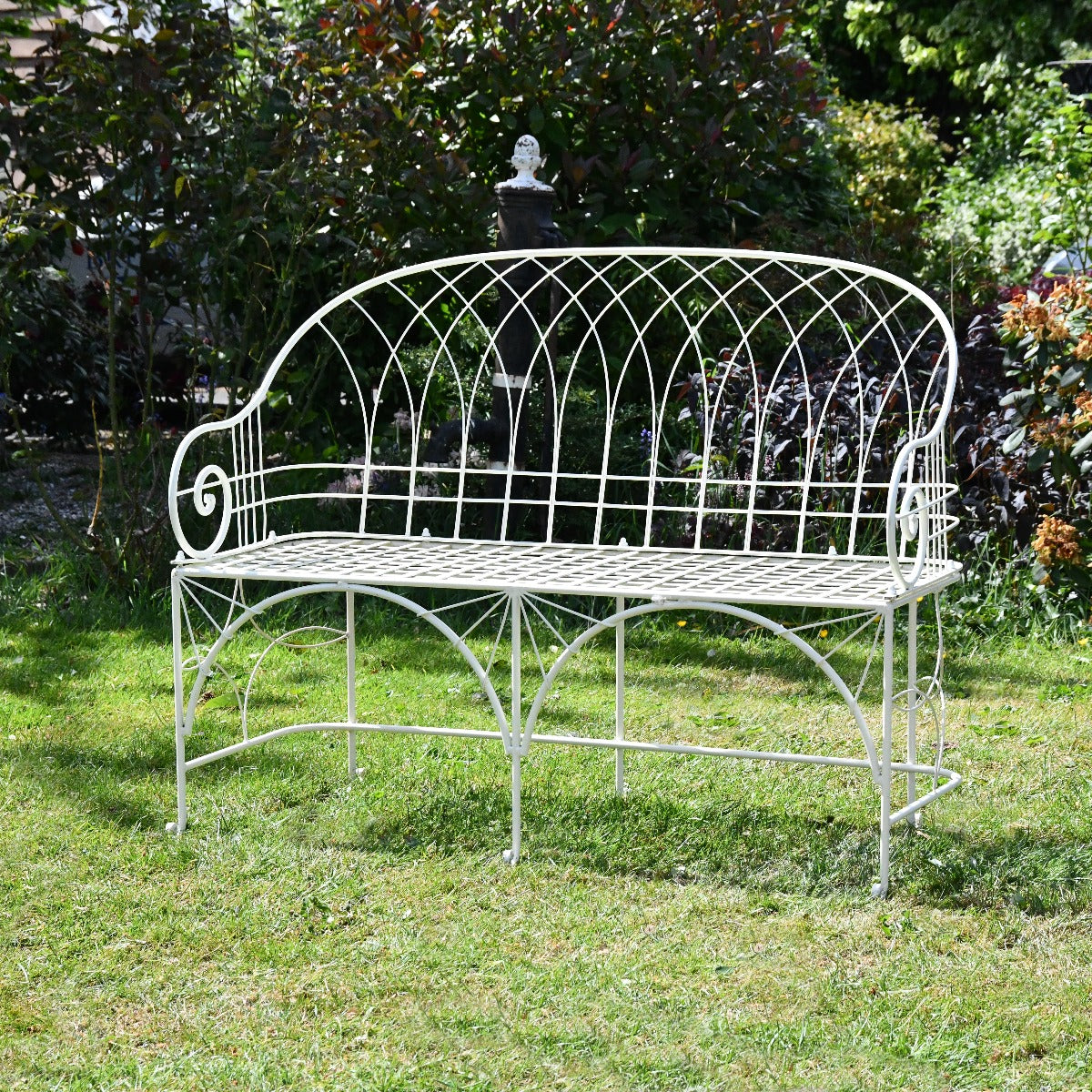 The Arch Wrought Iron Garden Bench