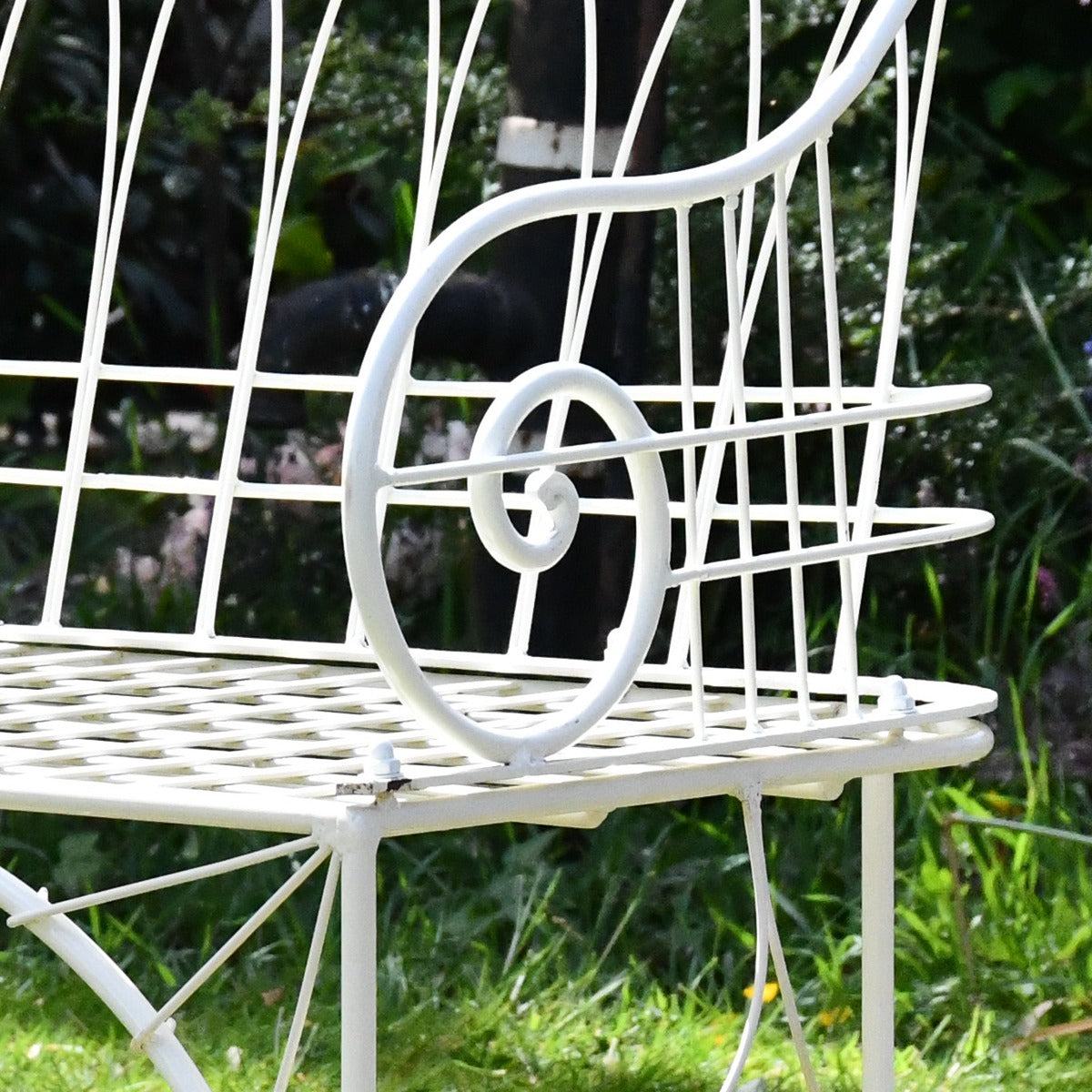The Arch Wrought Iron Garden Bench