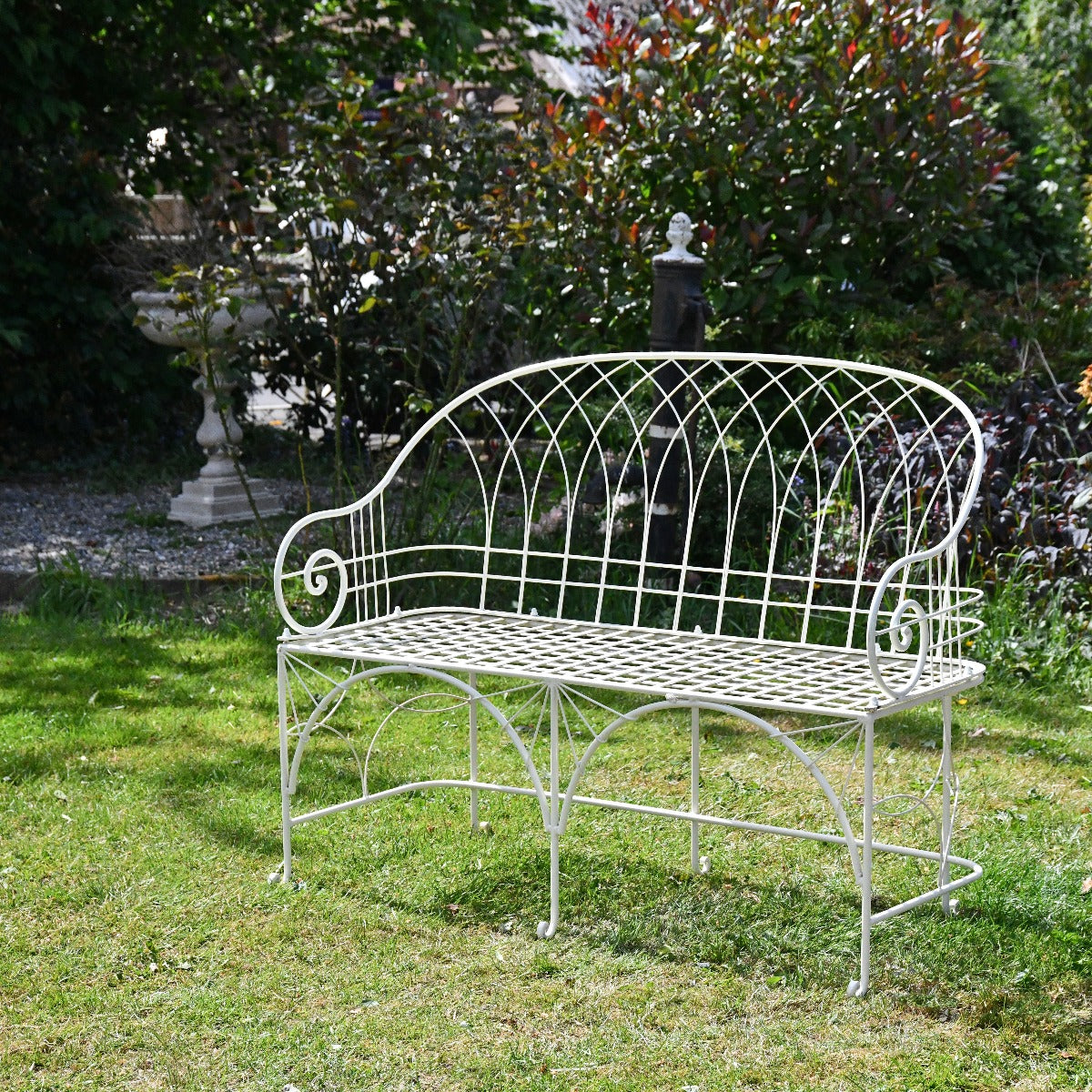 The Arch Wrought Iron Garden Bench