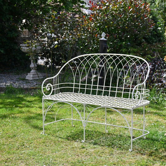 The Arch Wrought Iron Garden Bench