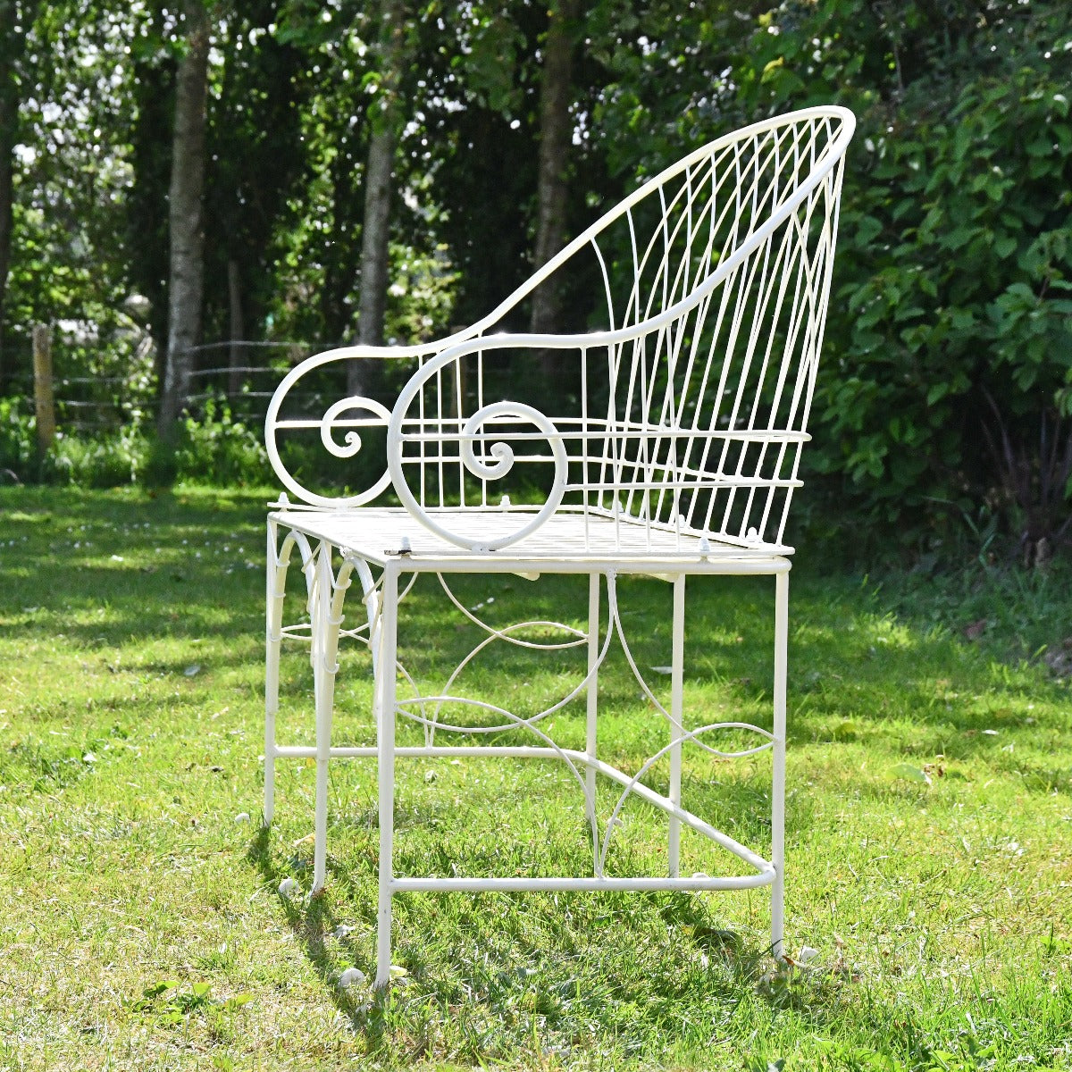The Arch Wrought Iron Garden Bench