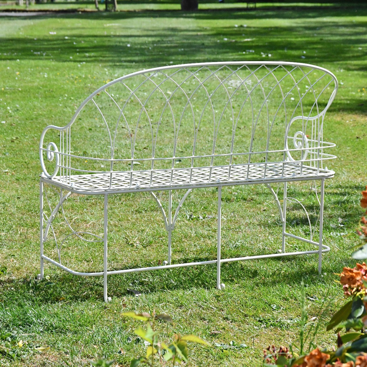 The Arch Wrought Iron Garden Bench