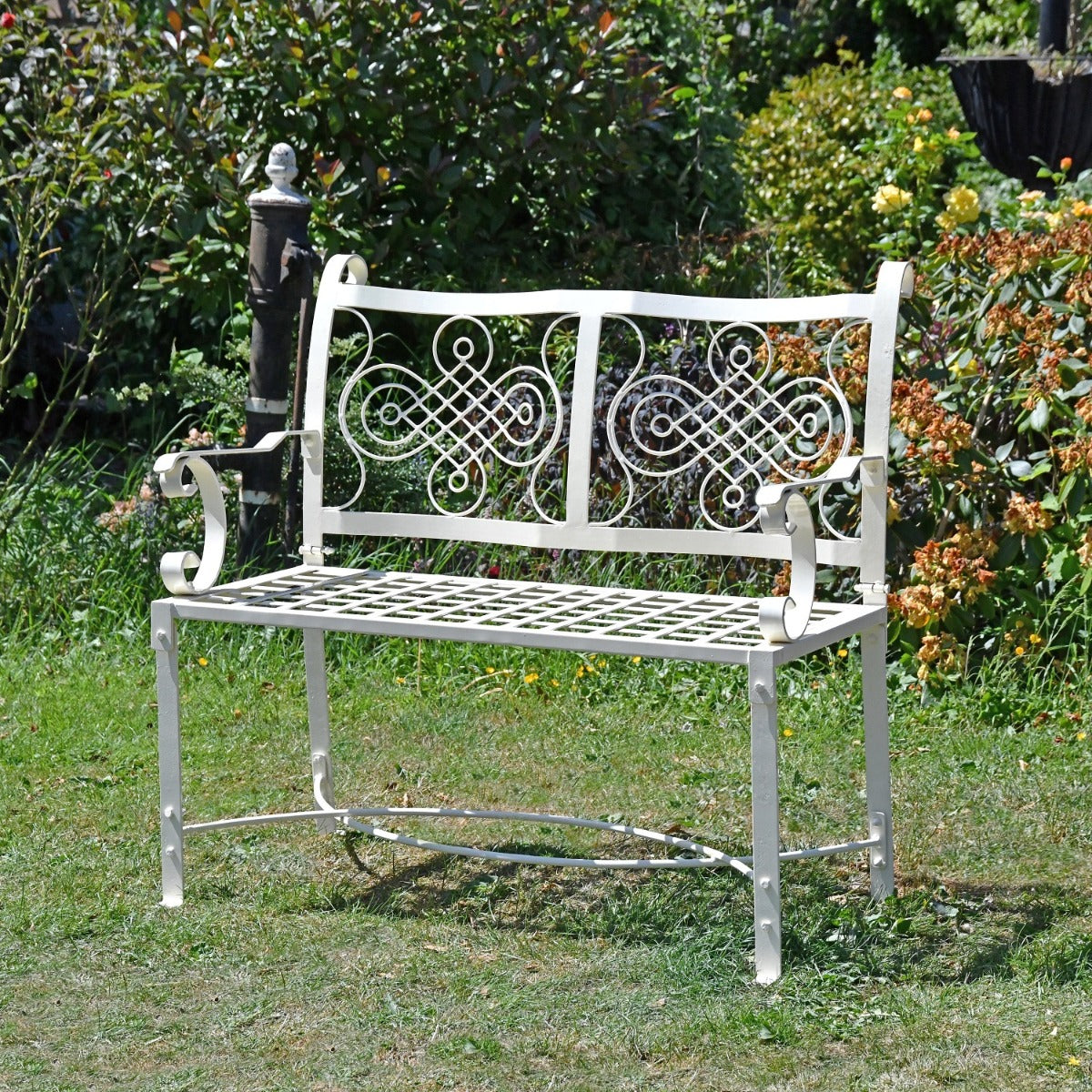The Devonshire Garden Bench in Garden Setting 