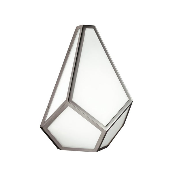 Glass And Metal Abstract Design Wall Light