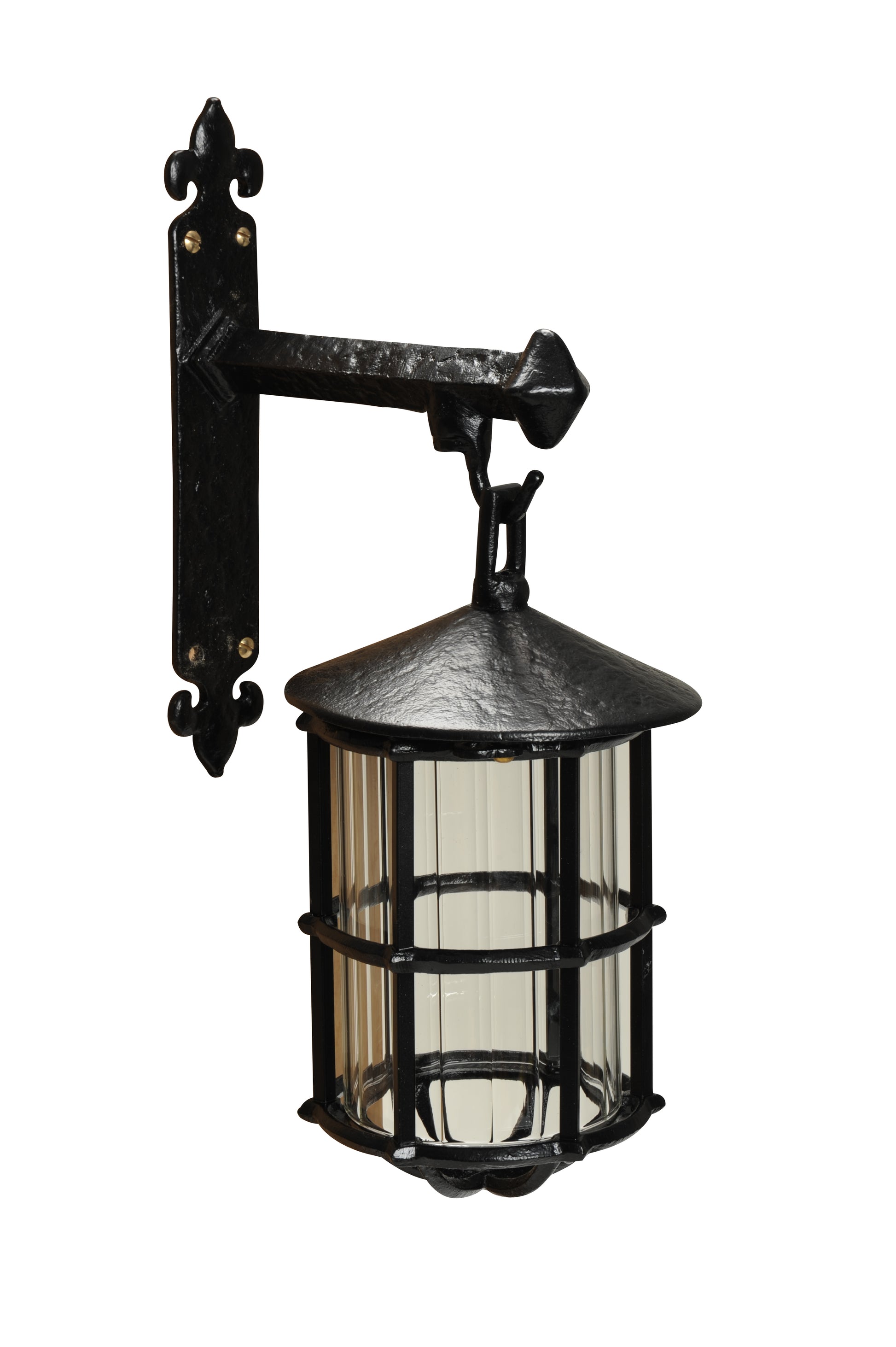 Gothic Black Iron Wall Mounted Interior Lamp
