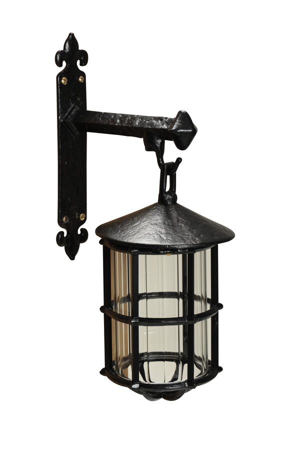 Antique Black Iron Wall Mounted Interior Lamp