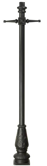 Gothic Lamp Post Black 2.7m post 