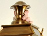 Gothic brass lantern top