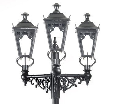 Close up of the triple lanterns
