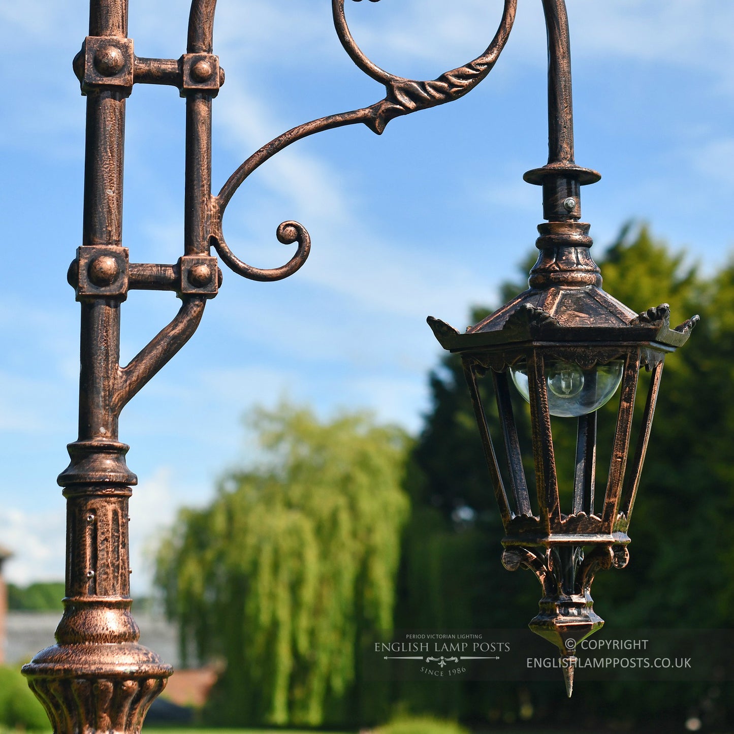 Gothic Victorian Luminaire On Scrolled Bracket With E27 Bulb Holder