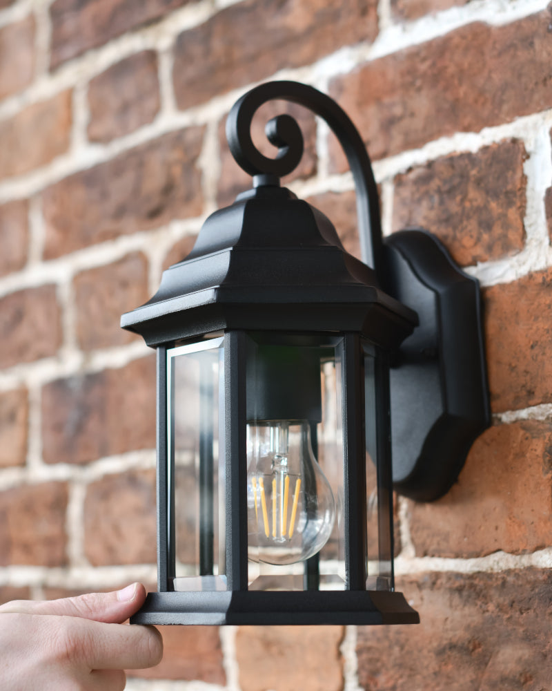 Life size scale of the 'Guildhouse' wall light 