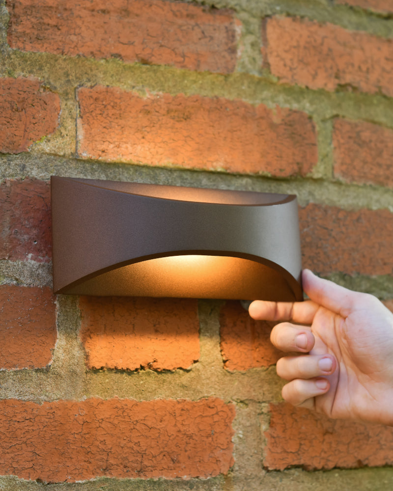 Life size scale of the up and down wall light