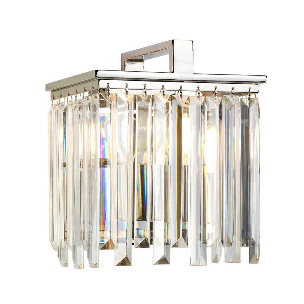 'Hadleigh' Polished Nickel Square Wall Light
