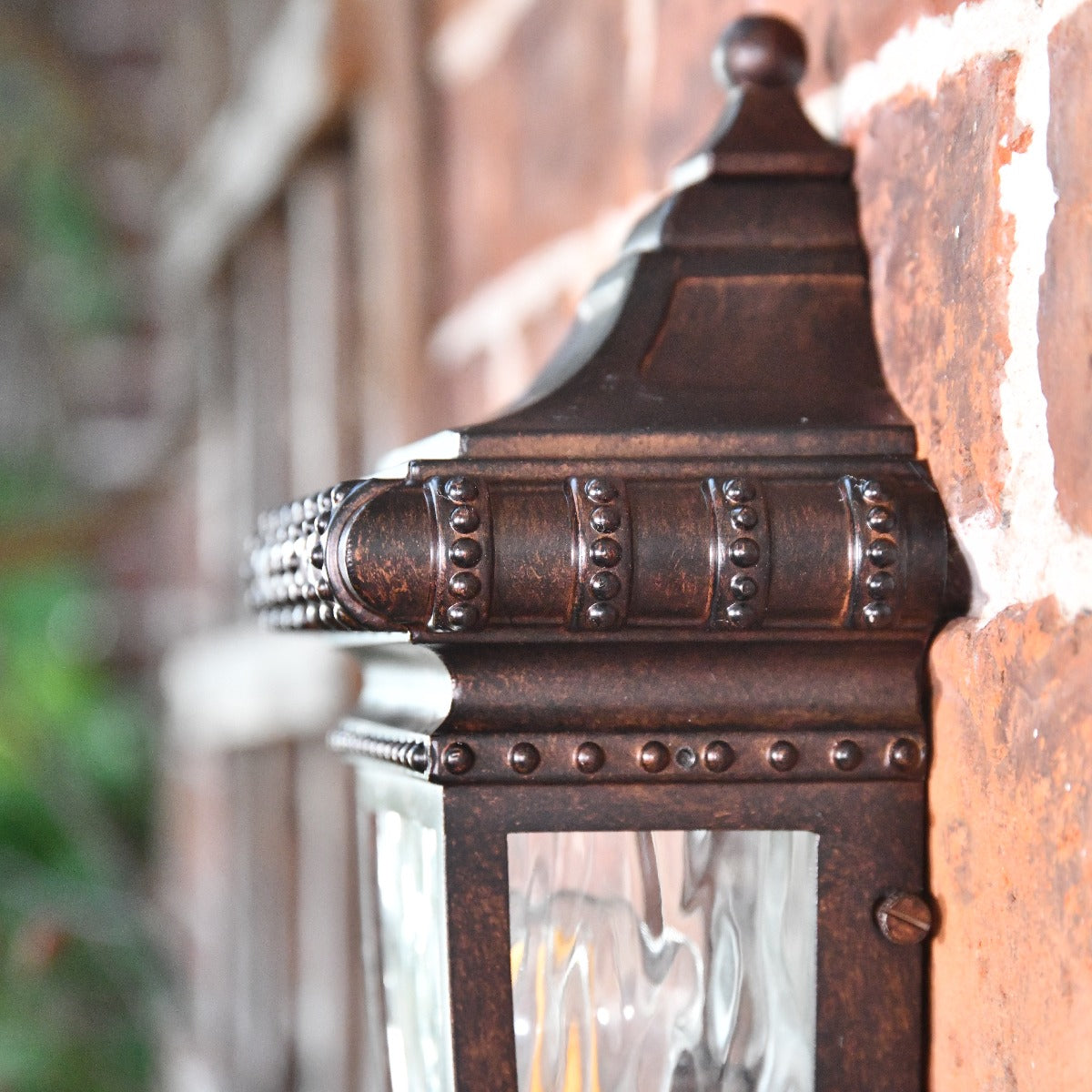 Half Wall Lantern Close Up