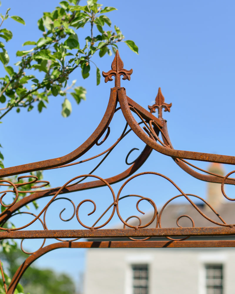 Close up of the Gothic inspired finial