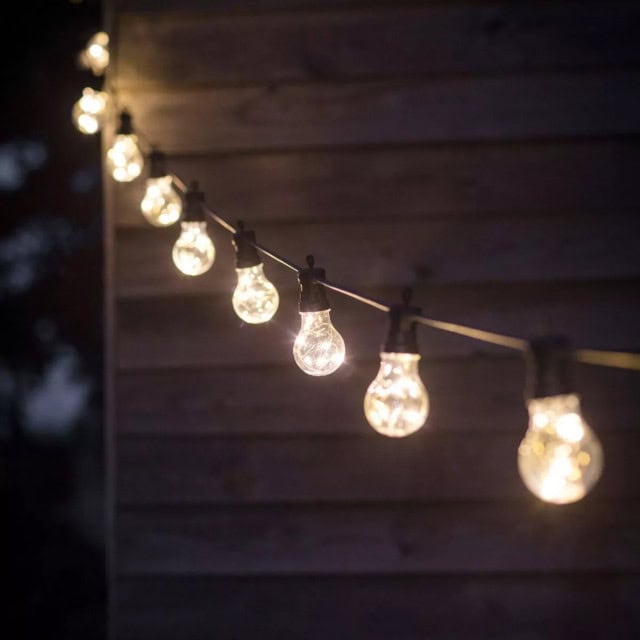 'Rosewood' Hanging Bulb Lights - 10 Lights - thumbnail
