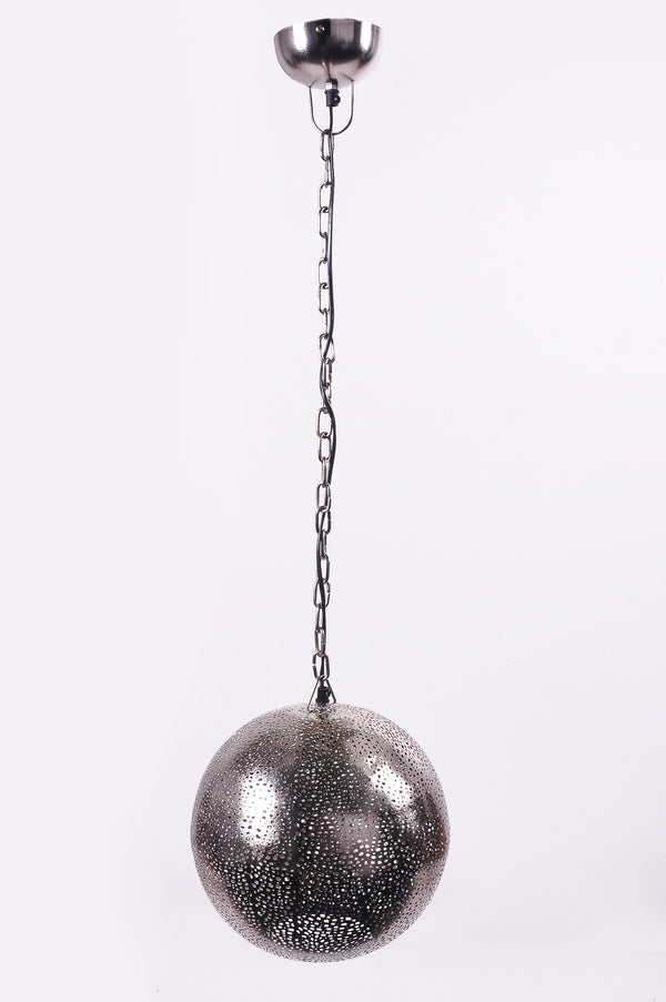 “Kempler Court” Nickel Hanging Table Light for Restaurant