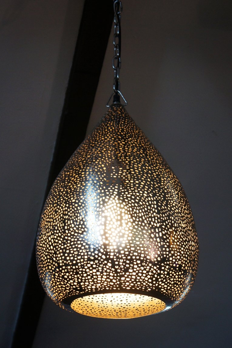 Hanging tear drop restaurant and bar light