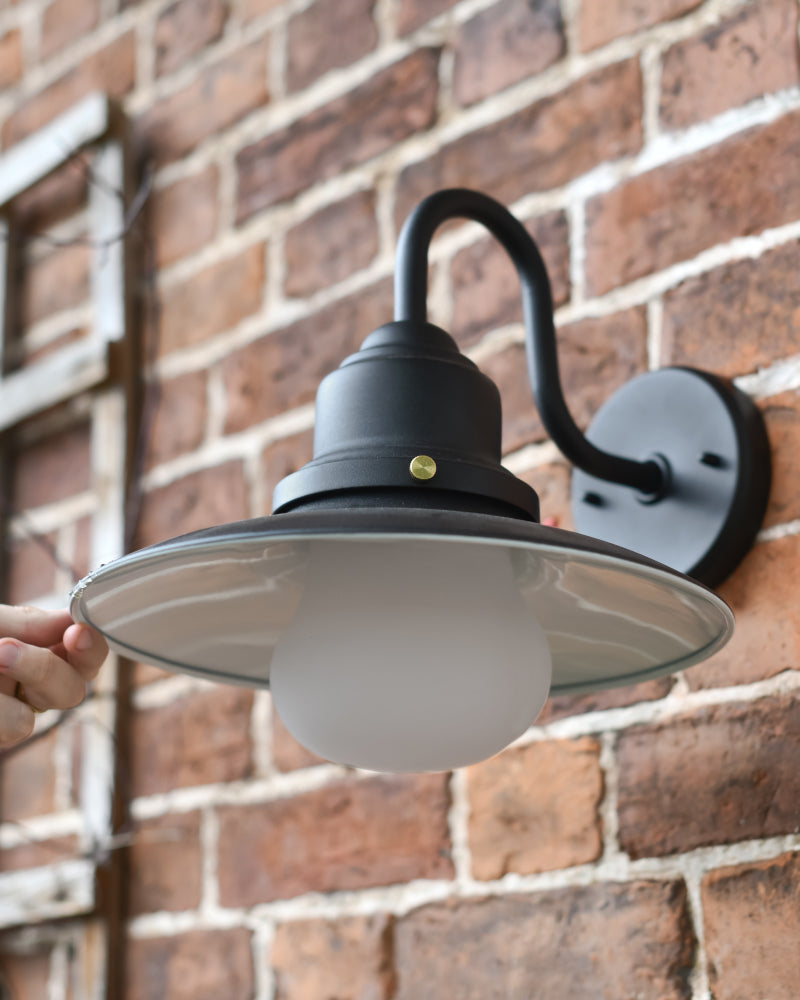 Life size scale of the 'Harbourside' Wall Light