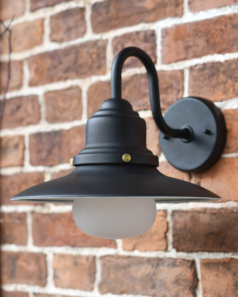 Close up of the maritime wall light 