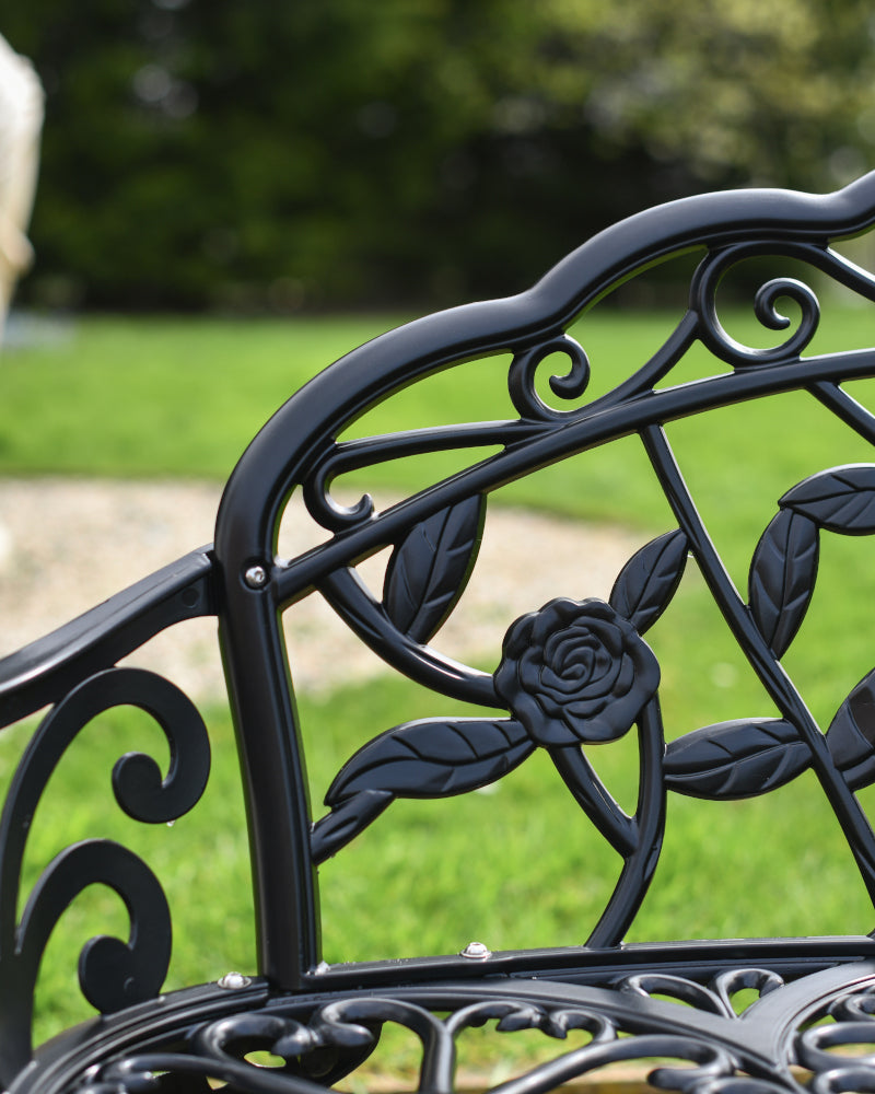 Close up of the floral motif pattern