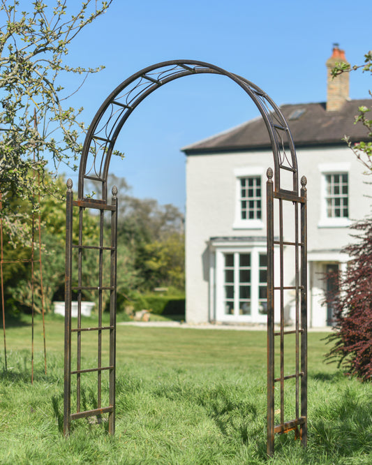'Hassall' Pinecone Inspired Lacquered Rose Arch