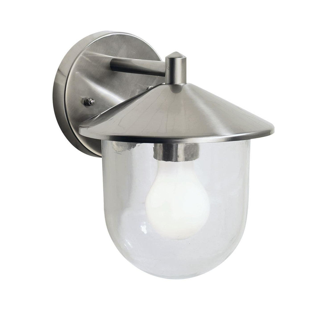 'Hassop' Stainless Steel Top Fix Wall Light