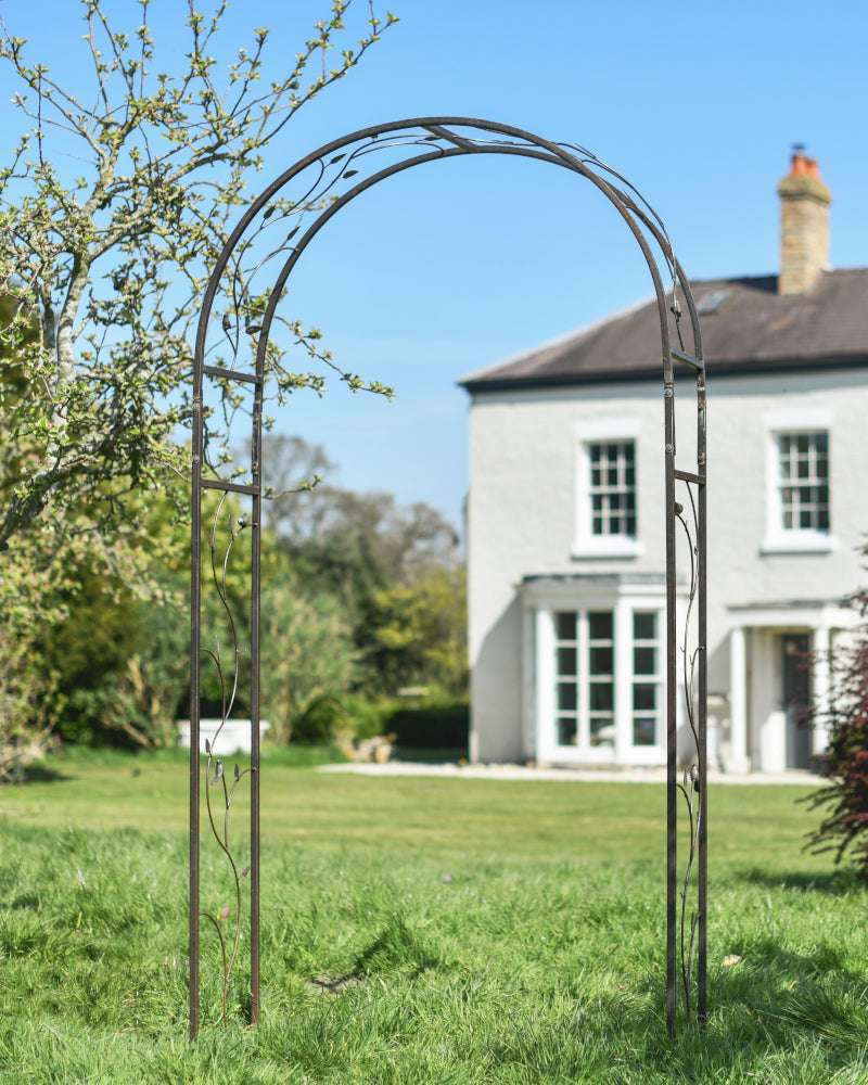 'Hawthorn' Nature Inspired Lacquered Rose Arch