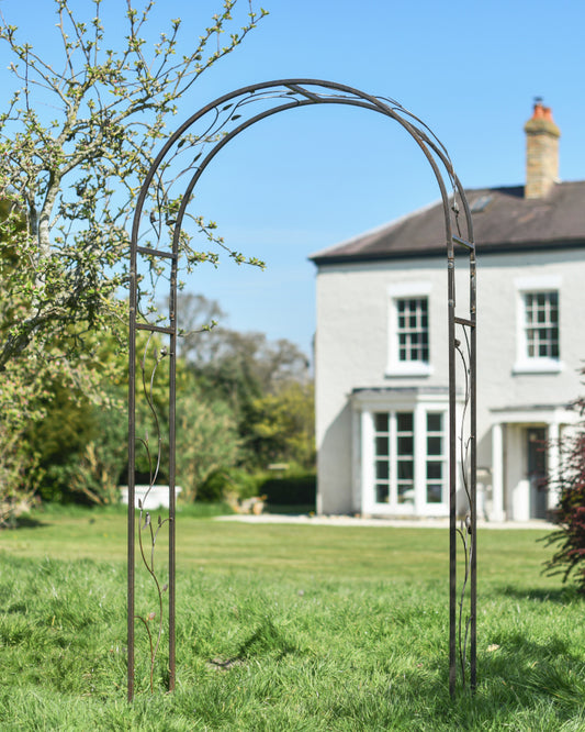 'Hawthorn' Nature Inspired Lacquered Rose Arch