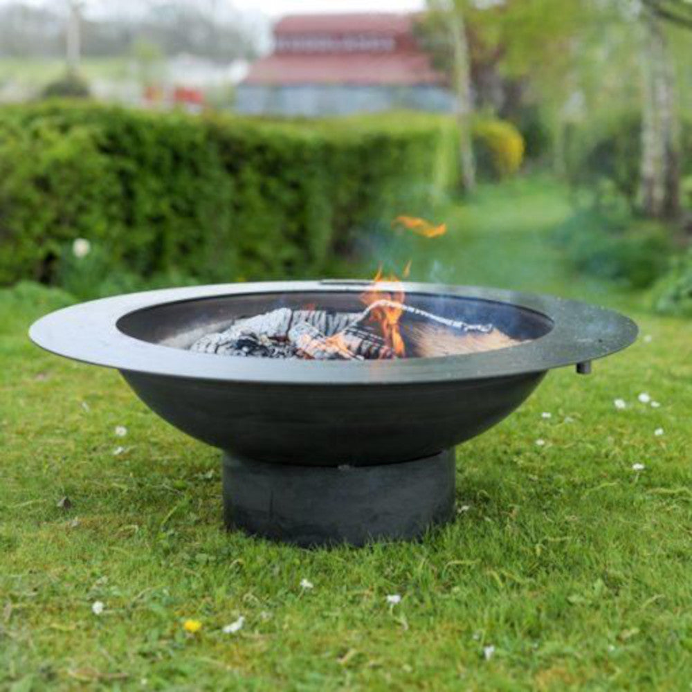 'Heligan' Medium Rounded Steel Fire Pit 