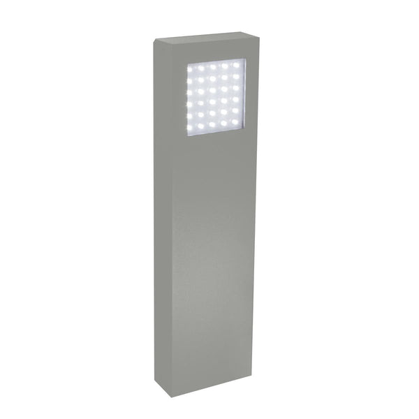 'Hendre' Silver Modern Pillar Light
