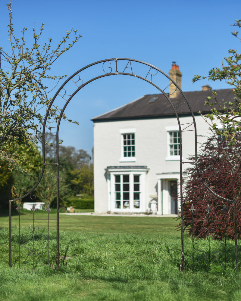 'Herb Garden' Classical Lacquered Rose Arch