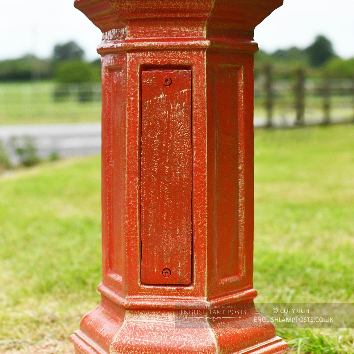 Hexagonal Cast Iron lamp Post Base