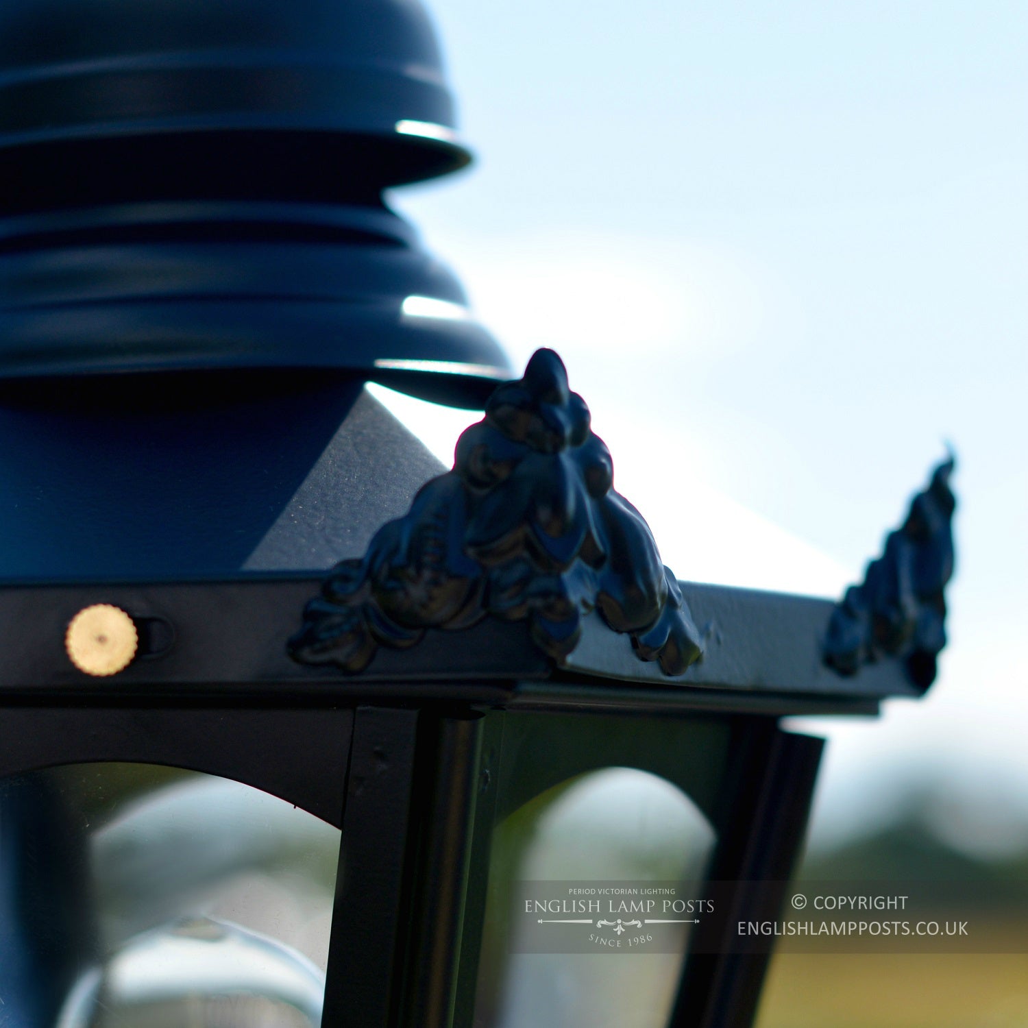 Hexagonal Garden Pillar Light Lantern Decorative Ears