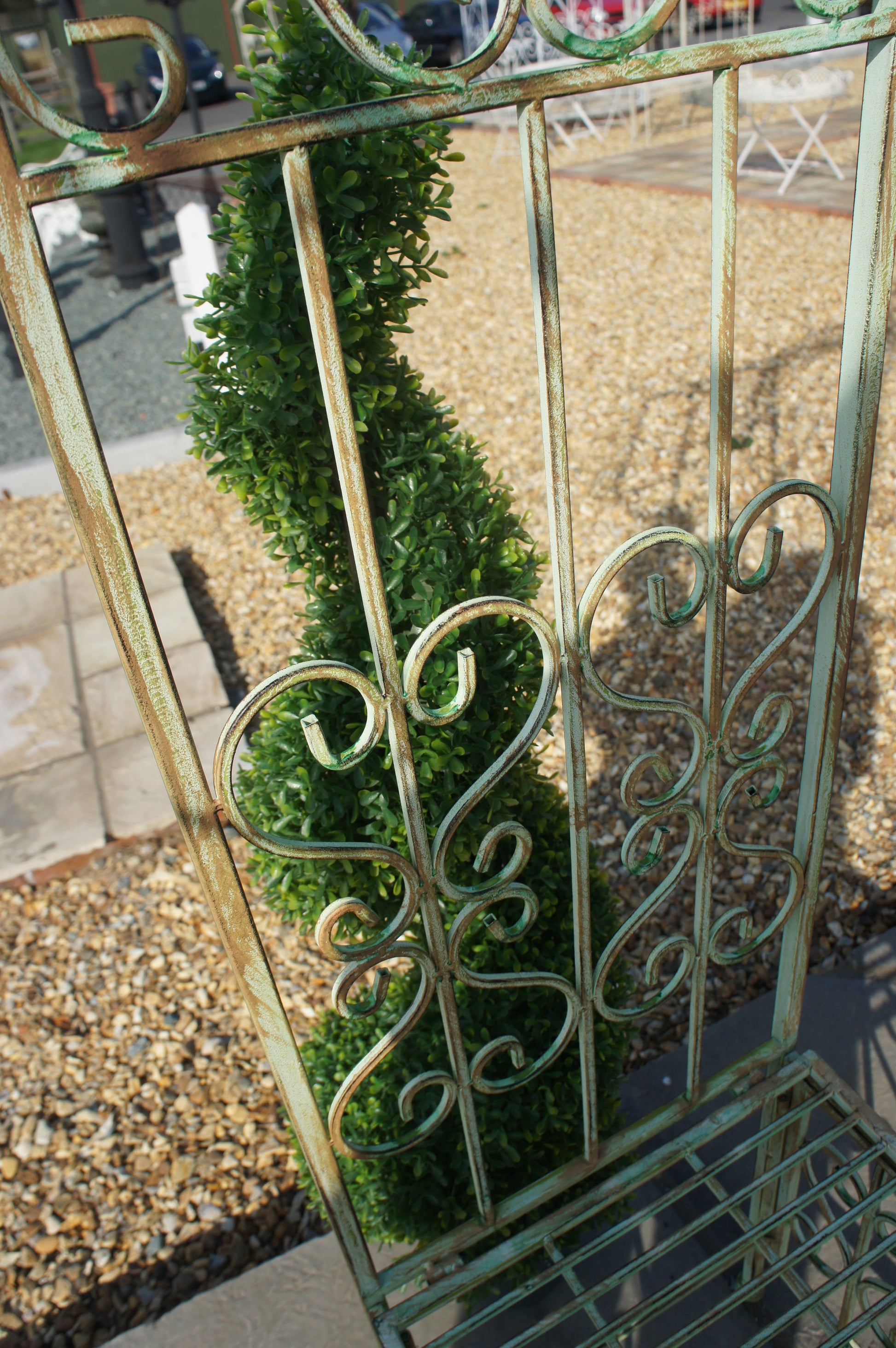 high quality metal gazebo in green