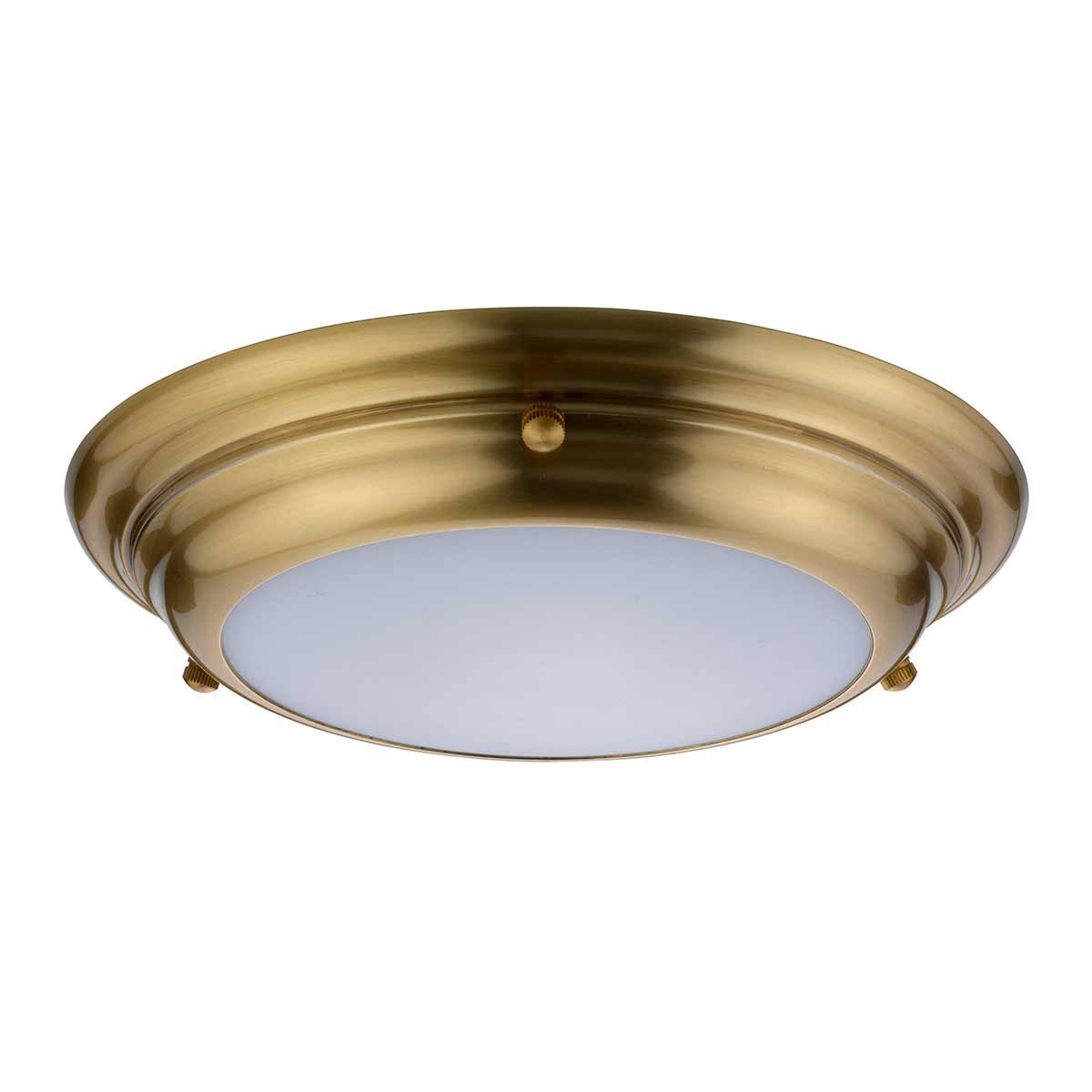 The 'Hilston' brass light not illuminated