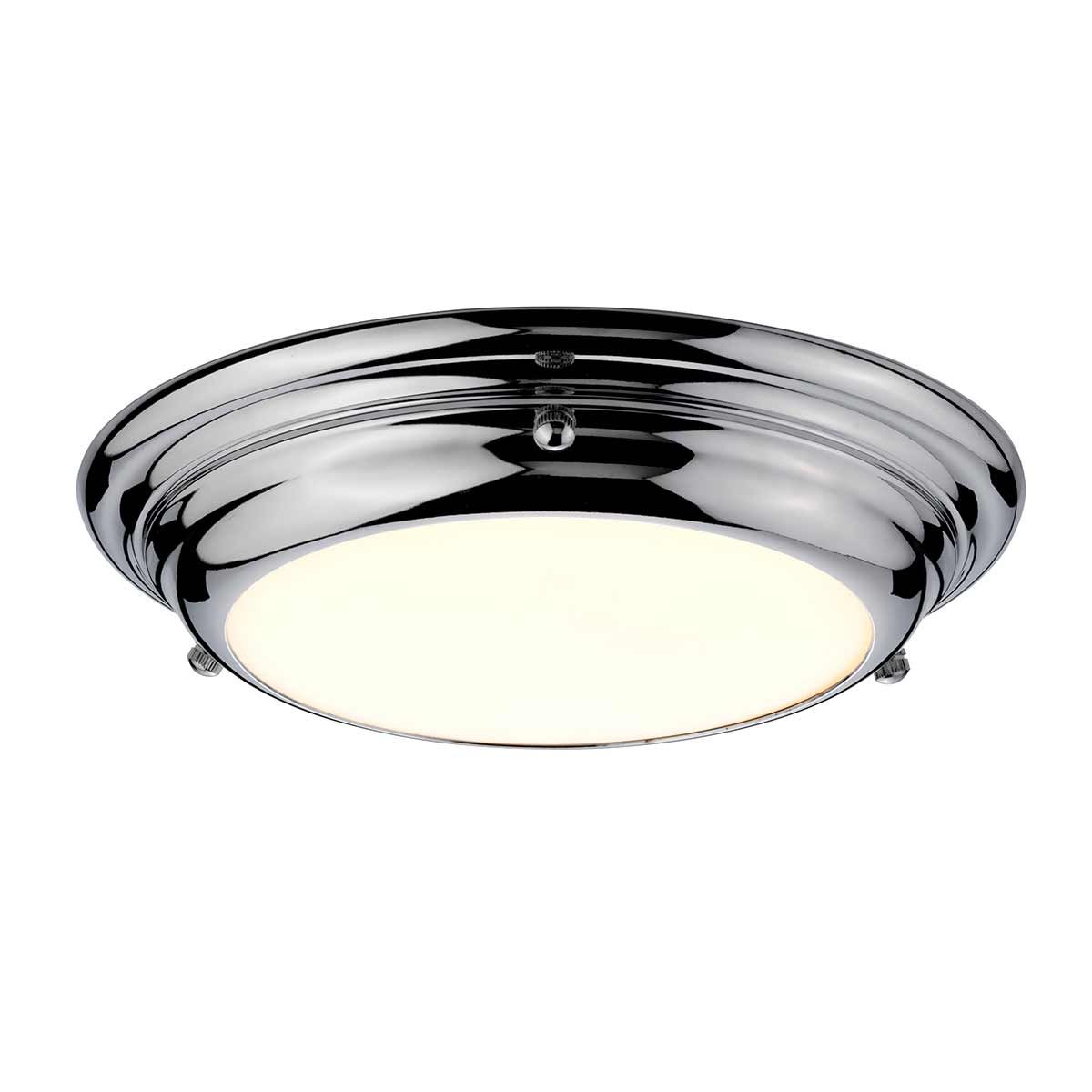 'Hilston' Polished Chrome Flush Fit Light