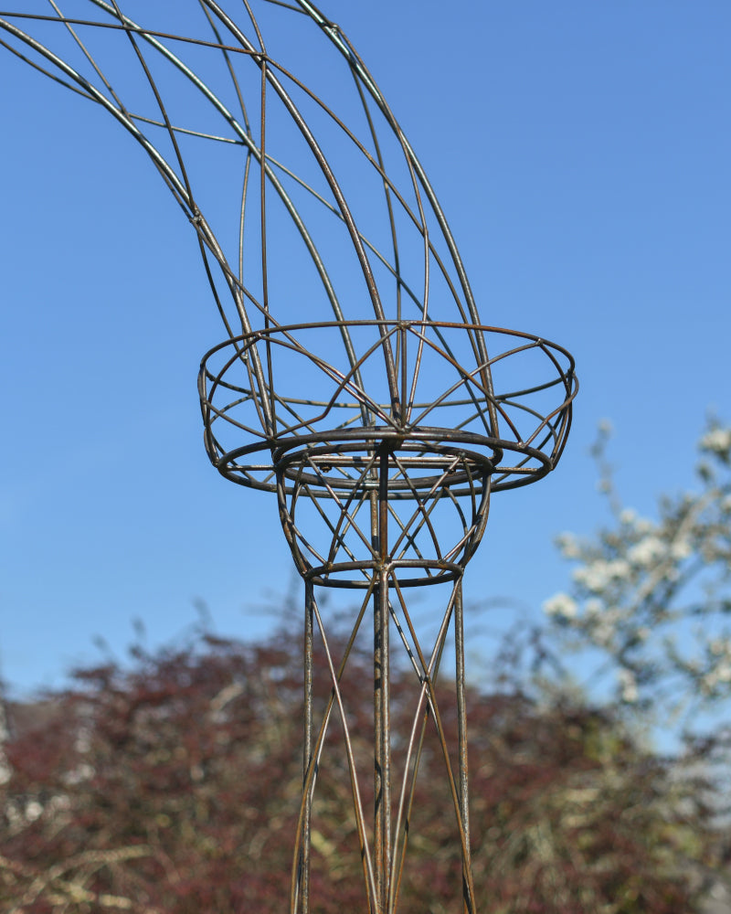 Close up of the wired planter 