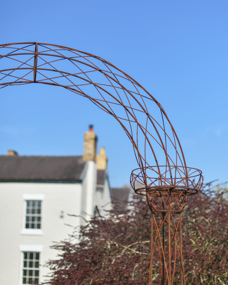 Front view of the archway