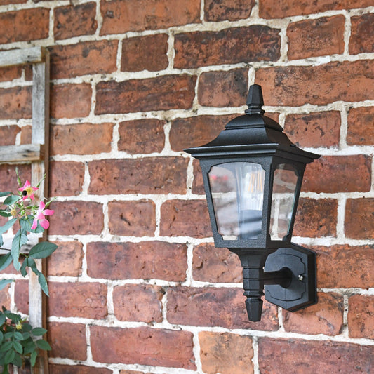 "Hoddlesden" Traditional Black Wall Lantern