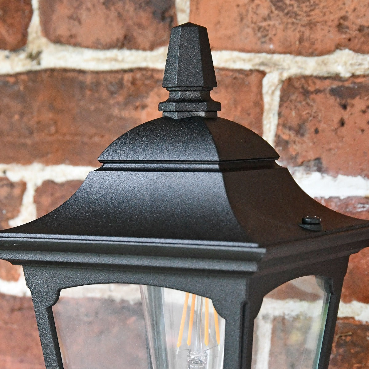"Hoddlesden" Traditional Black Wall Lantern