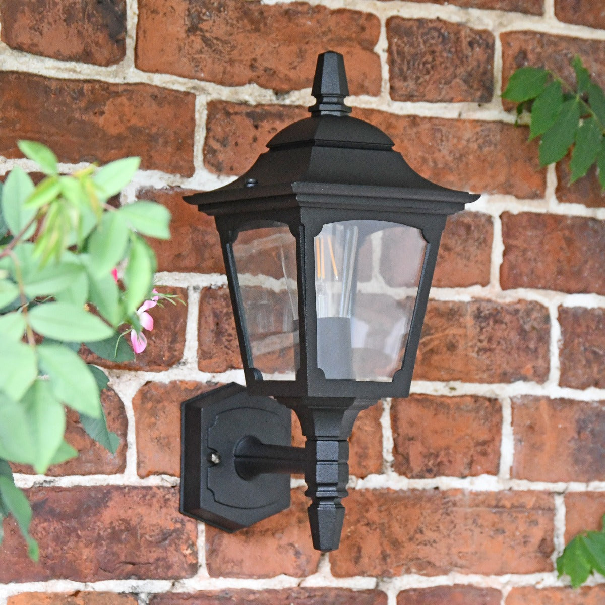 "Hoddlesden" Traditional Black Wall Lantern