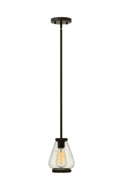 'Holdford' Seeded Glass Pendant Light - thumbnail