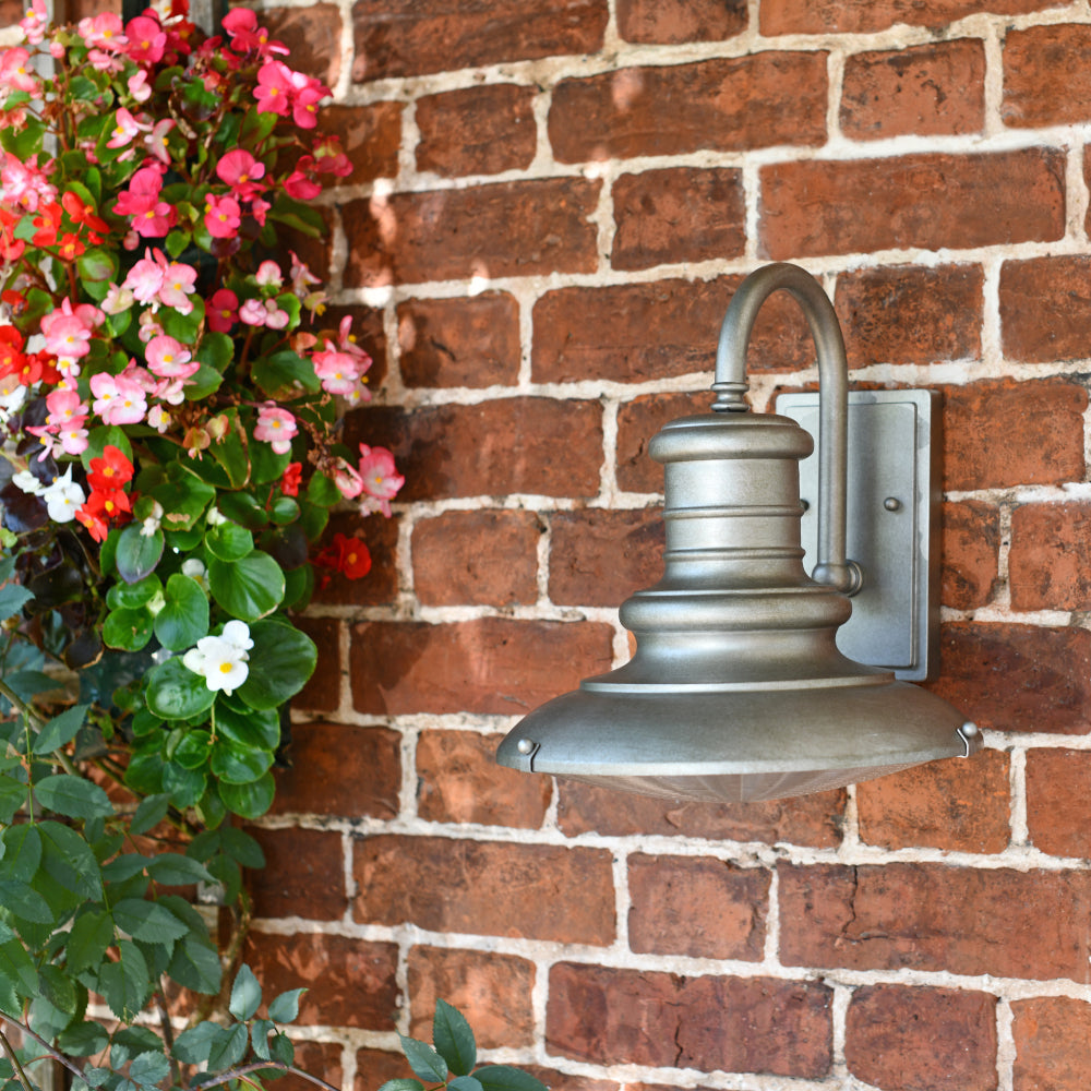 'Holker' Top Fix Steampunk Inspired Wall Lantern 