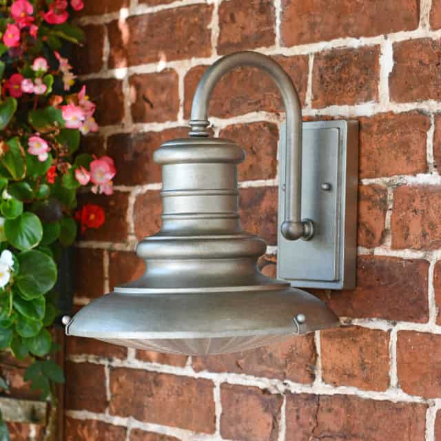 'Holker' Top Fix Steampunk Inspired Wall Lantern - thumbnail
