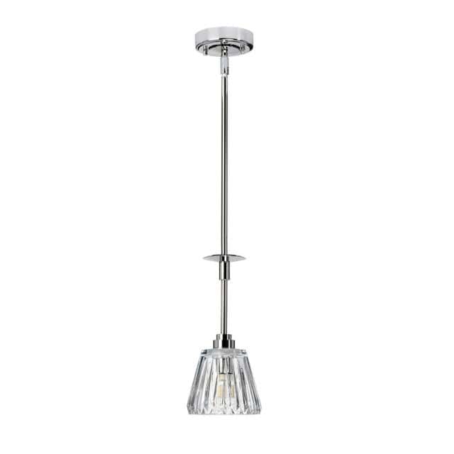 'Holloway' Polished Chrome Pendant Light - thumbnail