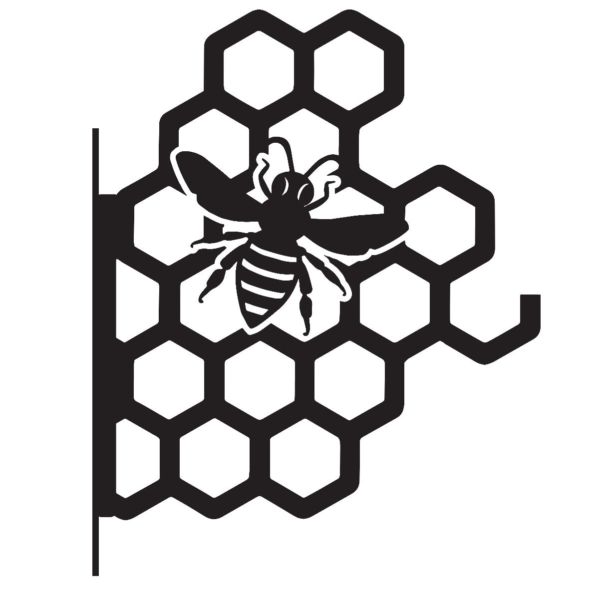 "Honeycomb Bee" Garden Hanging Basket Bracket