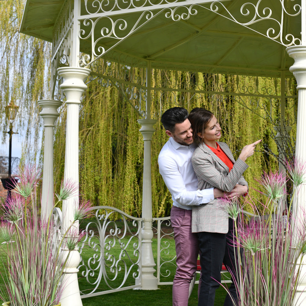 Life size scale of the 'Sandleford' Low Roof Cream Bandstand - 4.4m