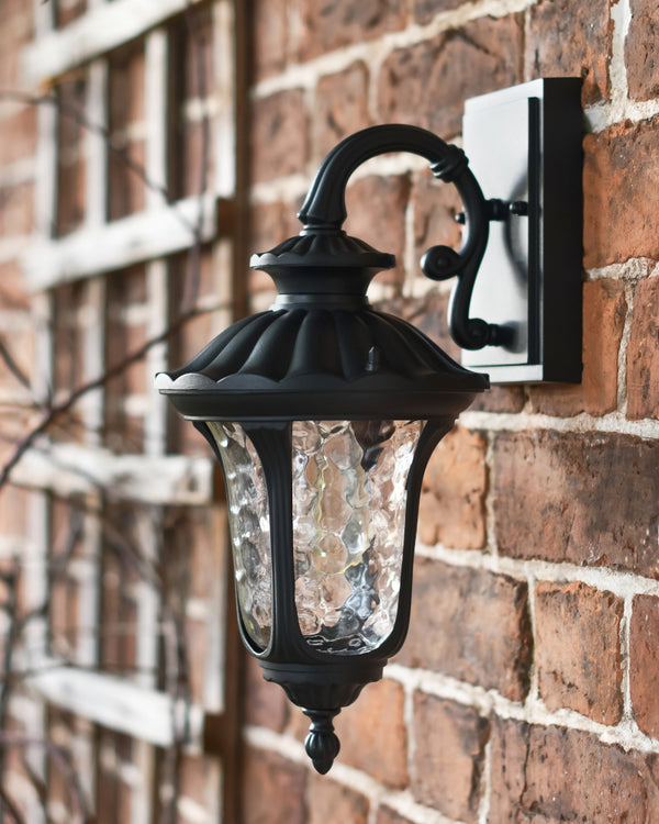 'Hudson' Victorian Aluminium Top Fix Wall Lantern - 37cm